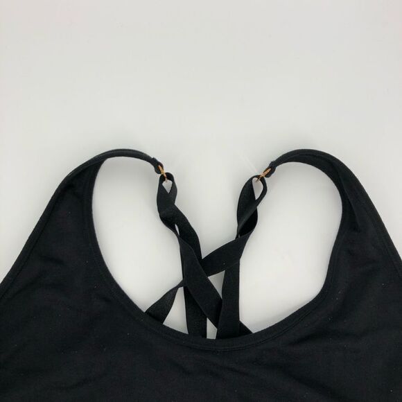 PUMA Black Strappy Back Sports Bra - Picture 3 of 5